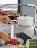 Εικόνα της Grohe Essence Ψηλή Μπαταρία Κουζίνας Πάγκου με Ντουζ και Σπιράλ Χρωμέ 30270000
