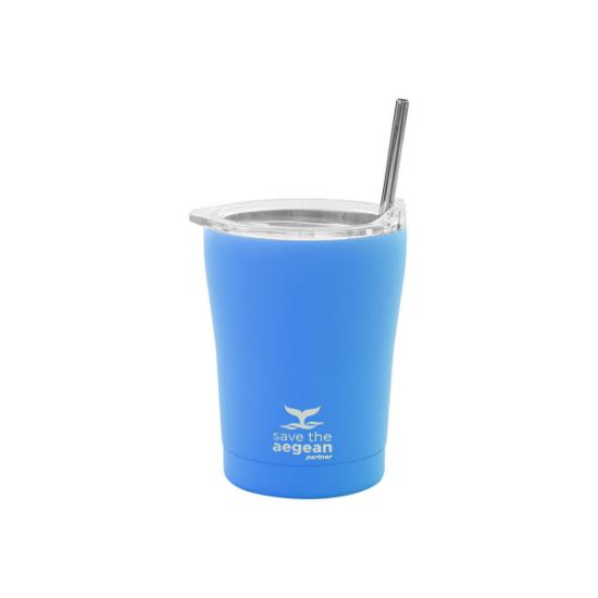 Εικόνα της Estia Θερμός Coffee Mug Save the Aegean 350ML Olympic Blue