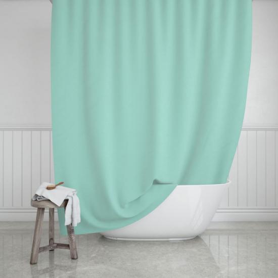 Εικόνα της Estia Κουρτίνα Μπάνιου Αδιάβροχη Πολυεστερική 180x200cm Πράσινη