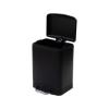 Εικόνα της Estia Χαρτοδοχείο Μπάνιου Soft Close Ορθογώνιο 6lt Ματ Μαύρο