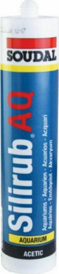 Εικόνα της Soudal Ουδέτερη Σιλικόνη Για Ενυδρεία Silirub AQ 310ml Φύσιγγα Διάφανη