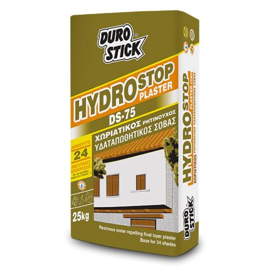 Εικόνα της Durostick Hydrostop Plaster DS-75 Χωριάτικος, ρητινούχος, Yδαταπωθητικός Σοβάς Τελικής Στρώσης