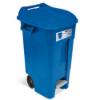 Εικόνα της Tayg Πλαστικός Κάδος Απορριμμάτων Τροχήλατος με Πεντάλ 120P Monocolor 120lt Μπλε