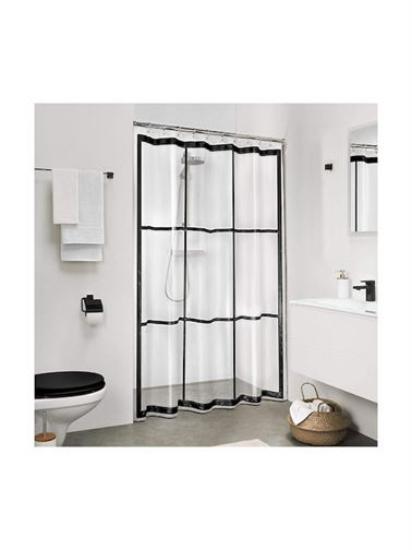 Εικόνα της Sealskin Brix Κουρτίνα Μπάνιου 180x200 cm Black