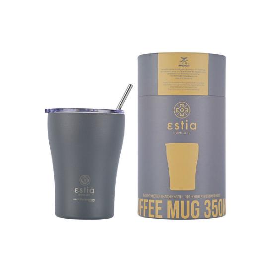 Εικόνα της Estia Θερμός Coffee Mug Save the Aegean 350ML Fjord Grey