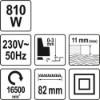 Εικόνα της Υato Πλάνη Ηλκετρική 810W YT-82141