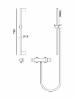 Εικόνα της Karag Thermostatic Στήλη Ντουζ με Μπαταρία 70cm INOX