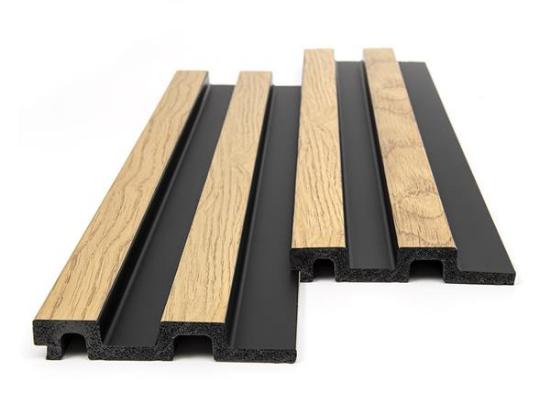 Εικόνα της NewPlan PS PANEL με 3D Πηχάκια F4 RESIDENCE 21/122 mm NAT.OAK/BLACK