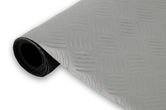 Εικόνα της NewPlan Πλαστικό Δάπεδο Λαμαρίνα 1mm Dark Grey 2μετρο (τετραγωνικό)