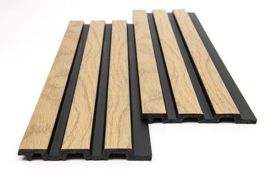 Εικόνα της NewPlan PS PANEL με 3D Πηχάκια F4 PIANO 12/122/2900mm NAT.OAK/BLACK