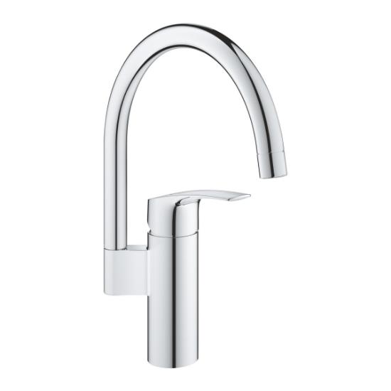 Εικόνα της Grohe Eurosmart Μπαταρία Κουζίνας Πάγκου Chrome Με Ψηλό Ρουξoυνι