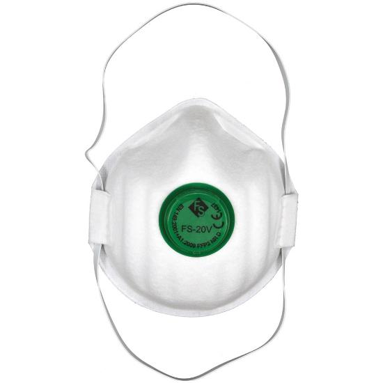 Εικόνα της Yato Μάσκα Προστασίας FFP2 με Βαλβίδα σε Λευκό χρώμα ΥΤ-74917 1τμχ