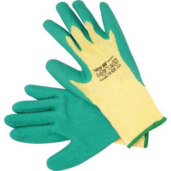 Εικόνα της Yato Γάντια Προστασίας Cotton-Latex Κίτρινα