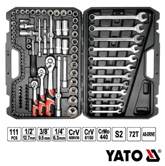 Εικόνα της Yato YT-38831 Βαλίτσα με 111 Εργαλεία