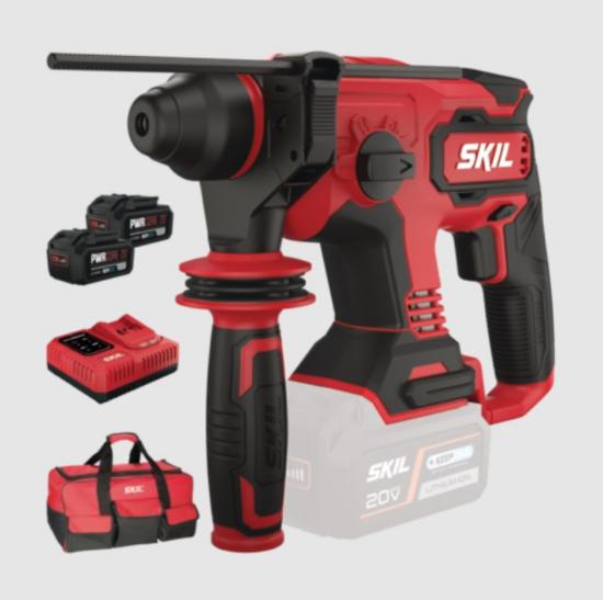 Εικόνα της Skil Περιστροφικό πιστολέτο 20V 3850CA με Ταχυφορτιστή 6,0Ah, με 2 Μπαταρίες 4,0Ah και XL Tσάντα Μεταφοράς