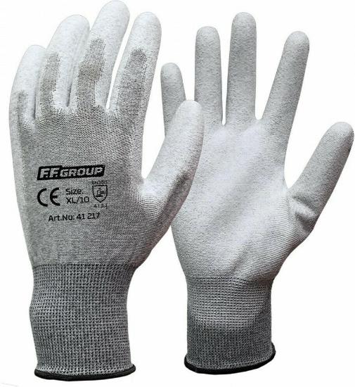 Εικόνα της FFGroup Γάντια Εργασίας Γάντια Αντιστατικά με Επικάλυψη Πολυουρεθάνης και Ίνες Άνθρακα
