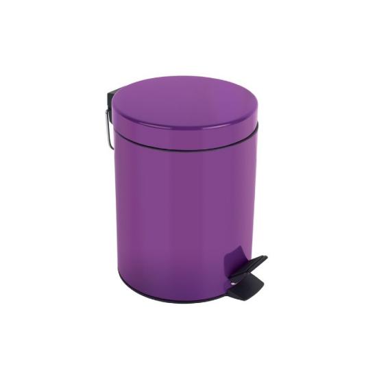 Εικόνα της Spirella Sydney Μεταλλικό Χαρτοδοχείο 5lt - 16392 Purpple Φ20x27cm