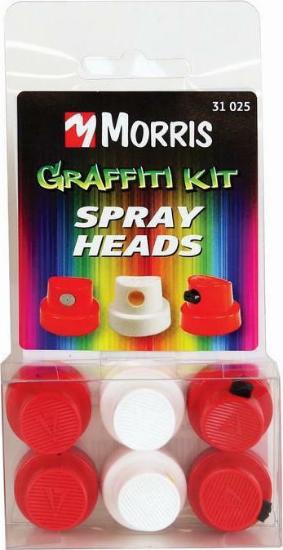 Εικόνα της Morris Graffiti Kit Spray Heads Σετ Βαλβιδες για Σπρεϊ 6τμχ