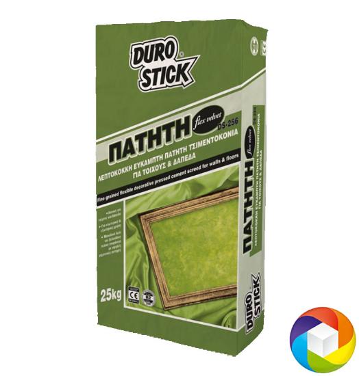 Εικόνα της Durostick DS-256 Flex Velvet Λεπτόκοκκη, Εύκαμπτη Πατητή Τσιμεντοκονία Για Τοίχους Και Δάπεδα 25kg Durostick