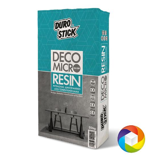 Εικόνα της Durostick DS-259 Deco Micro Resin Ρητινούχο, Λείο Διακοσμητικό Τσιμεντοκονίαμα 20kg Durostick