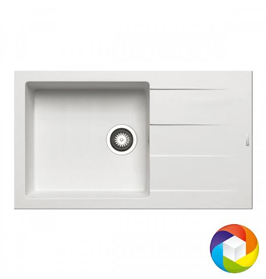 Εικόνα της Pyramis Νεροχύτης Γρανίτη Pyragranite Athlos PLUS (86X50) 1B 1D