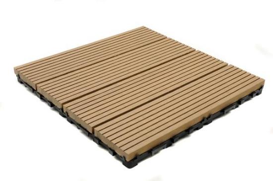 Εικόνα της Newplan Πλακάκι για Δάπεδο Κήπου από WPC 30x30εκ 150 Μελί