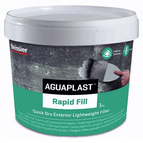 Εικόνα της Beissier Aguaplast Rapid Fill Ταχυστέγνωτος Ελαφρύς Στόκος Πούδρας για Εξωτερική Χρήση Γκρι 1kg