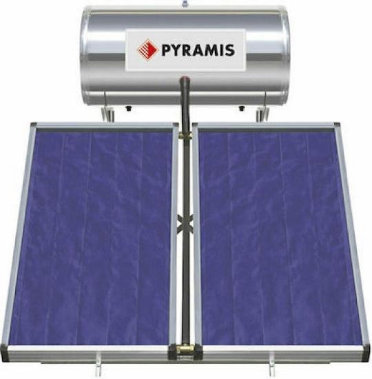 Εικόνα της Pyramis Ηλιακός Θερμοσίφωνας 200 λίτρων Glass Διπλής Ενέργειας με 3τ.μ. Συλλέκτη