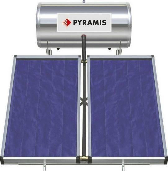 Εικόνα της Pyramis Ηλιακός Θερμοσίφωνας 160 λίτρων Glass Τριπλής Ενέργειας με 3τ.μ. Συλλέκτη