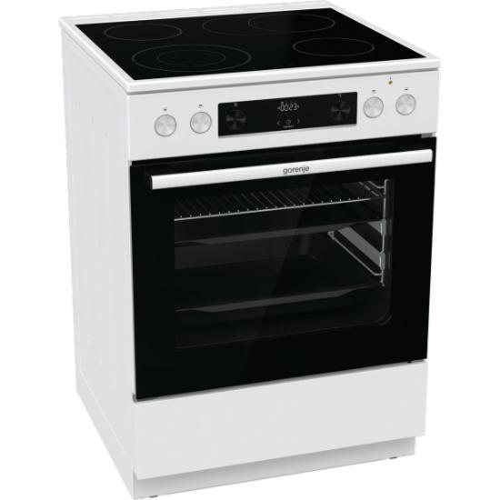 Εικόνα της Gorenje GECS6C70WPA Κουζίνα 71lt με Κεραμικές Εστίες Π60εκ. Λευκή