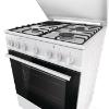 Εικόνα της Gorenje GK6B41WD Κουζίνα 71lt με Εστίες Φυσικού Αερίου Π60εκ. Λευκή