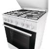 Εικόνα της Gorenje GK6B41WD Κουζίνα 71lt με Εστίες Φυσικού Αερίου Π60εκ. Λευκή