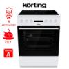 Εικόνα της Korting KEC6A40WPG Κουζίνα 71lt με Κεραμικές Εστίες Π60εκ. Λευκή