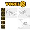 Εικόνα της Vorel Εργαλεία Ζώνης 2τμχ για Άνοιγμα Οπών από 2.5 έως 5mm με 100 Μπουντούζια