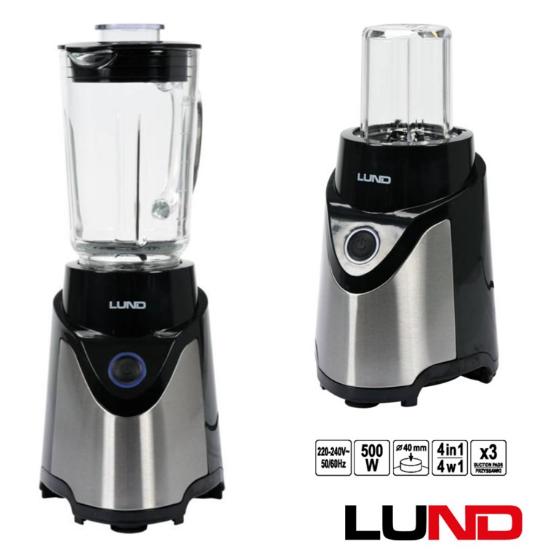 Εικόνα της Lund Μπλέντερ για Smoothies 0.6lt 500W Μαύρο