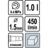 Εικόνα της Vorel Πιστόλι Βαφής Κάτω Δοχείου 1.5mm (81617)