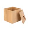 Εικόνα της Estia Κουτί Αποθήκευσης και Οργάνωσης Μπάνιου Bamboo Essentials 9x9x8cm