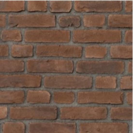 Εικόνα της HellasStones Διακοσμητικά Τουβλάκια Attica Rustic Marrone & Corner