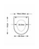 Εικόνα της ΟΕΜ Κάλυμμα - Καπάκι Λεκάνης W.C Λευκό Πλαστικό Απόλλων Β050 (47,5x36cm)