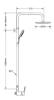 Εικόνα της Viospiral Elit Ρυθμιζόμενη Στήλη Ντουζ με Μπαταρία 100.5-134.5cm