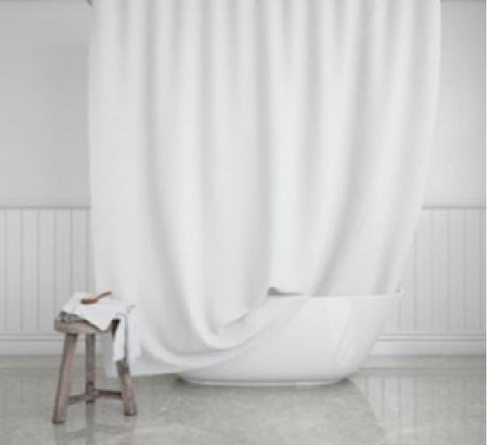 Εικόνα της Estia Κουρτίνα Μπάνιου Αδιάβροχη Peva 180x180cm Λευκή