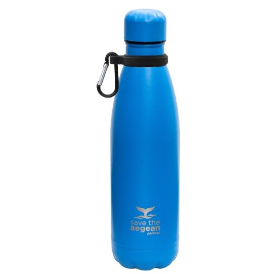 Εικόνα της TRAVEL FLASK OCEAN BLUE 500ml SAVE THE AEGEAN