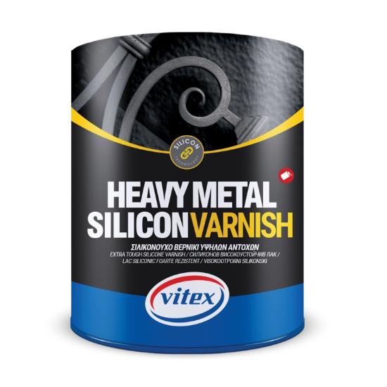 Εικόνα της Vitex Heavy Metal Silicon Varnish Σιλικονούχο Βερνίκι Υψηλών Αντοχών Άχρωμο Διαλύτου Γυαλιστερό