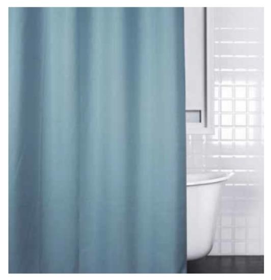 Εικόνα της Rainbow Jean Κουρτίνα Μπάνιου Υφασμάτινη 180x200cm Μπλε
