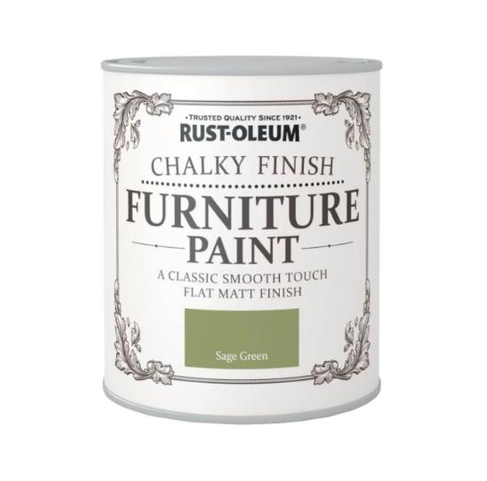 Εικόνα της Chalky Finish Furniture Paint Sage Green Matt 750ml