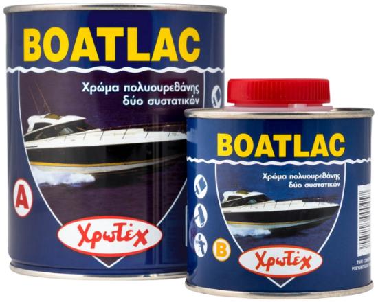 Εικόνα της Χρωτέχ BoatLac A+B Χρώμα Πολυουρεθάνης Δύο Συστατικών Λευκό (750 gr+ 250 gr)