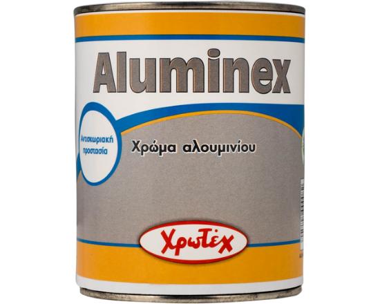 Εικόνα της Χρωτέχ Aluminex 33 Χρώμα Αλουμινίου Διαλύτου 750 ml