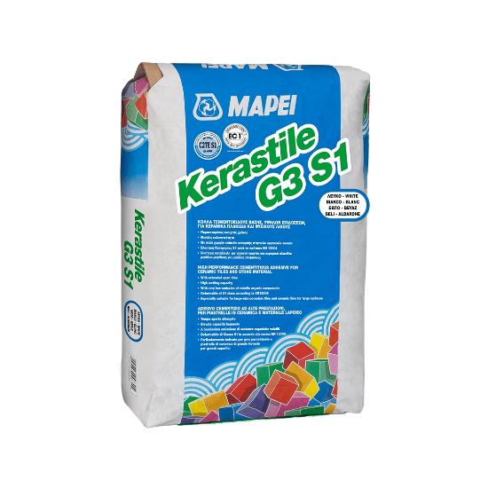 Εικόνα της Mapei Kerastile G3 S1 Κόλλα Πλακιδίων Λευκή 25kg