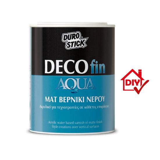 Εικόνα της Durostick Decofin Aqua Ακρυλικό Ματ Βερνίκι Νερού 750ml