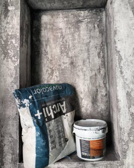 Εικόνα της Concrete by NovaColor Αντιμουχλική Σιλοξανική Πάστα για Εσωτερική και Εξωτερική Χρήση Bianco 20kg